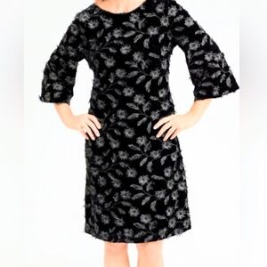 New Chico's Velvet Floral Dress